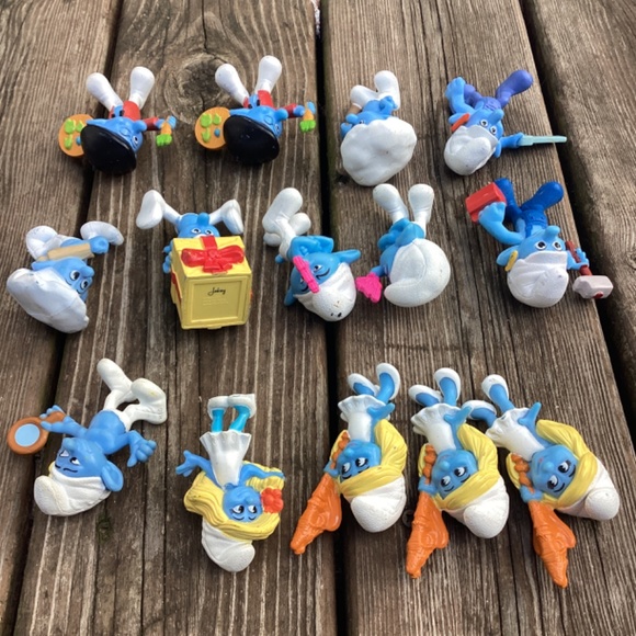 2011 SMURFS McDonald's Happy Meal LOT of Toys Set Figures Smurfs do have marks/s - Picture 9 of 9